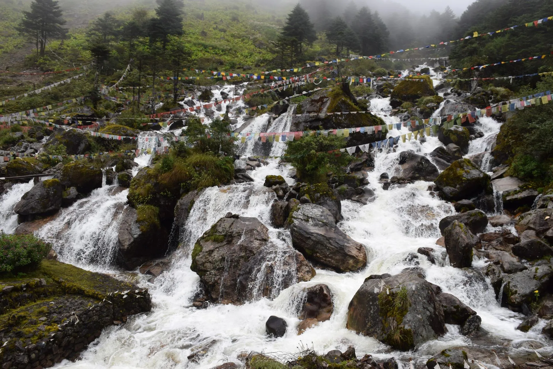 Waterfalls & mountain roads in Tawang