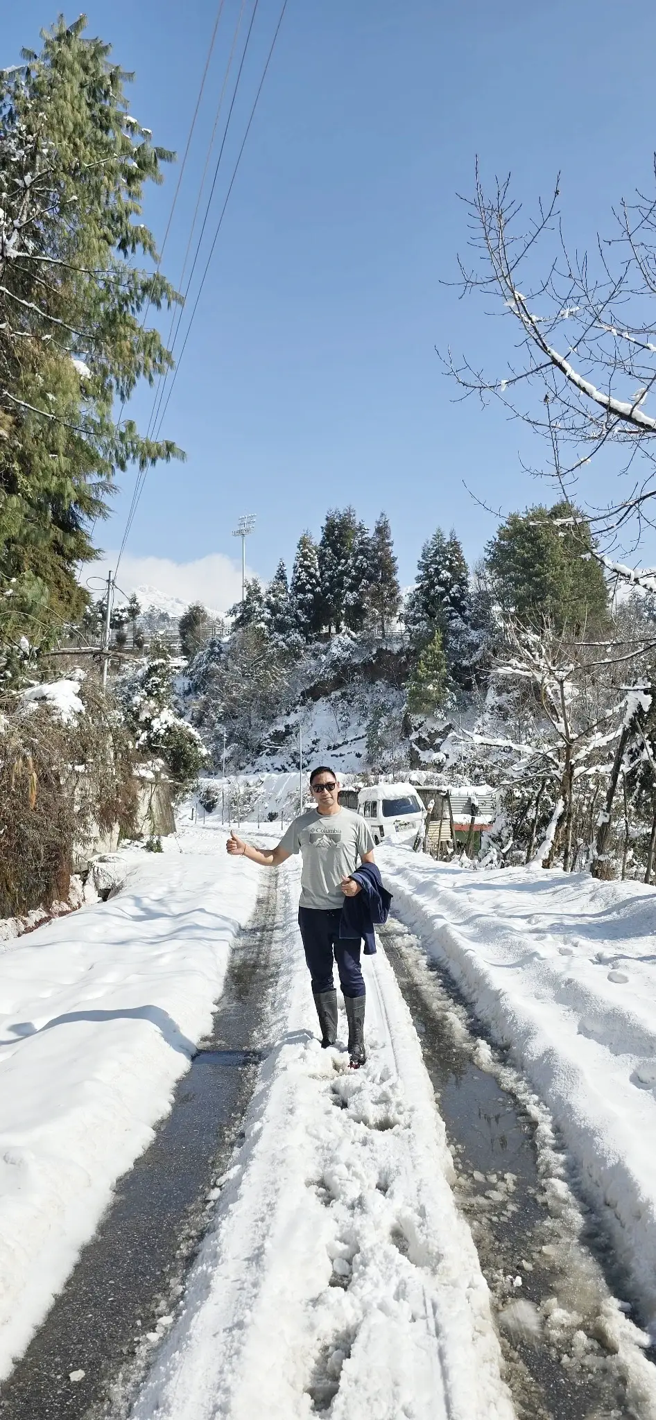Winter snow experience at Rikya Retreat Tawang
